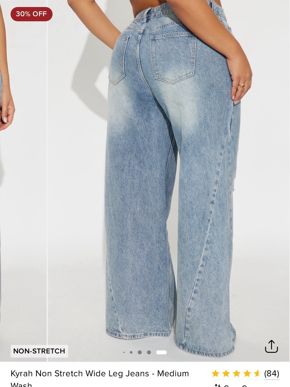 Fashion Nova Light Wash Wide-Leg Jeans